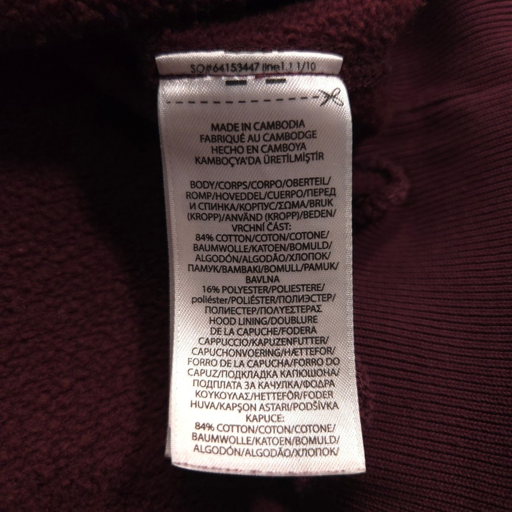 Polo Ralph Lauren Hoodie Mens XXL Burgundy Center Big Flesh Pony Fleece Pullover - Picture 8 of 9
